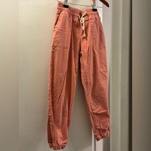 Celebrity Pink Joggers with pockets. Salmon color